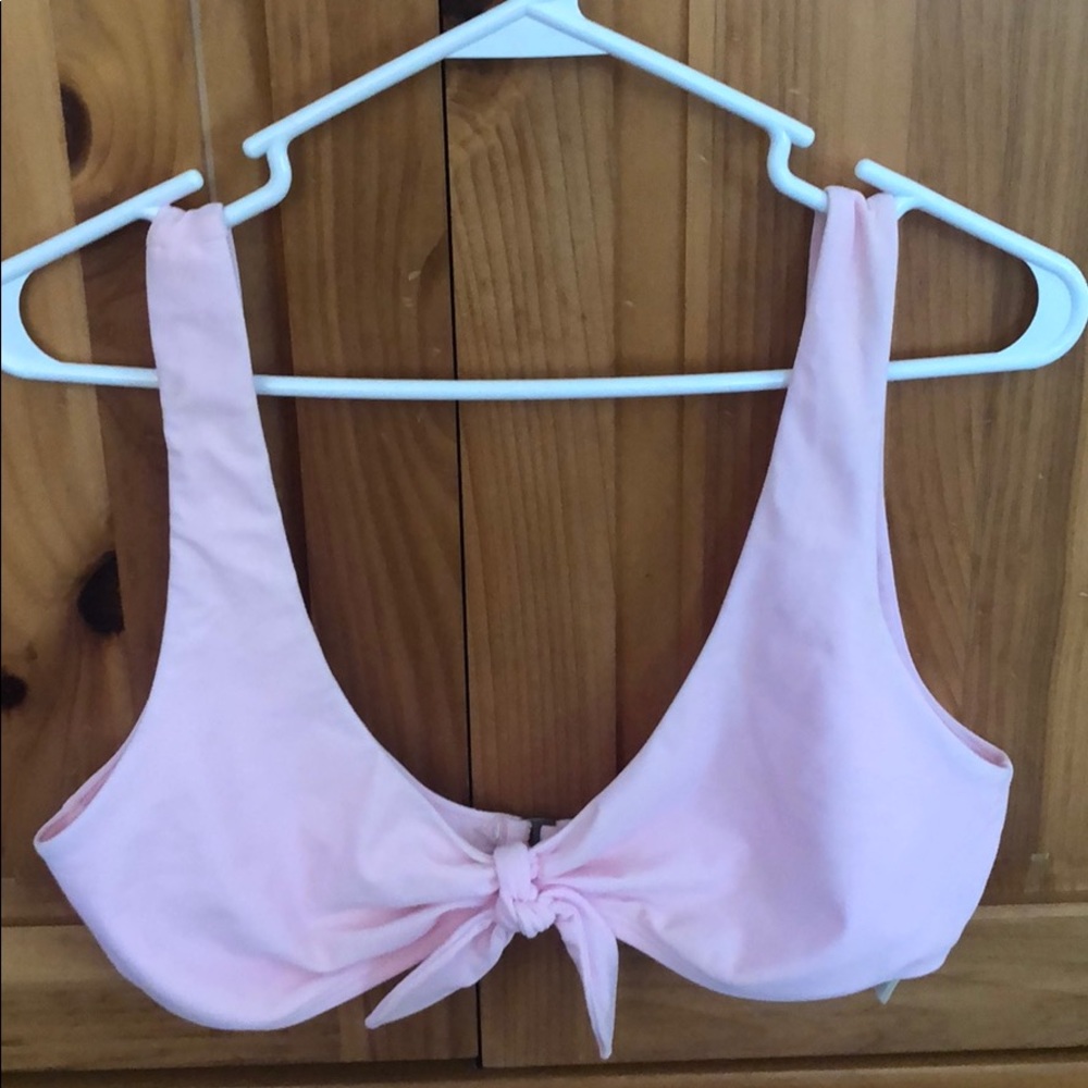 Baby pink bikini top